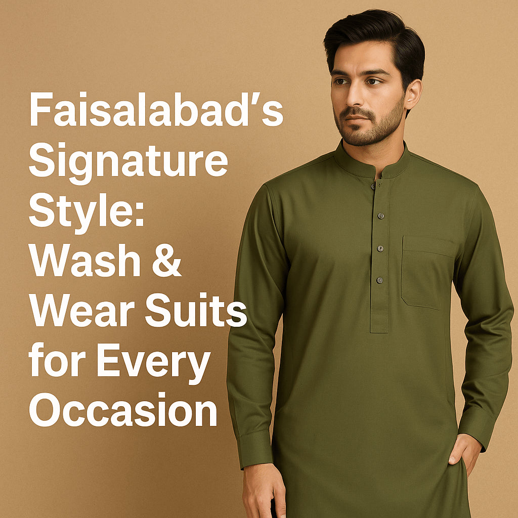 Faisalabad’s Signature Style: Wash & Wear Suits for Every Occasion - Price Tag